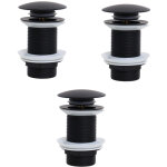 Bonde de lavabo sans trop plein, bonde clic clac, bonde lavabo d'�vier en laiton, joint bonde lavabo, ...