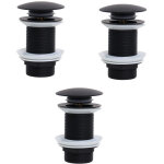 Bonde de lavabo sans trop plein, bonde clic clac, bonde lavabo d'�vier en laiton, joint bonde lavabo, ...