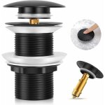 Bonde de lavabo sans trop - plein - bonde clic - clac en laiton, joint inclus, idale pour lavabo et ...