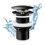 Ikodm - bonde de lavabo sans trop plein, bonde de vidange lavabo, bonde de salle de bain pop - up, universelle ...