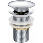 Bonde de lavabo � tirette sans trop - plein en laiton chrom� g 1 - 1 / 4, �quip�e d'un syst�me d'ouverture ...