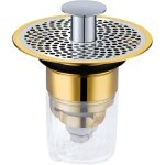 Bonde lavabo universel 34 - 37mm avec plaque filtre et tamis anti - bouchage pour �vier salle de bain ...