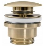 Bonde de lavabo universelle clic - clac bonde pop - up pour lavabos et meubles sous - vasque (or bross�) ...