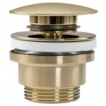 Bonde de lavabo universelle clic - clac bonde pop - up pour lavabos et meubles sous - vasque (or bross�) ...