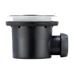 [jamais utilis�] bonde tourbillon pour receveur design ou � carreler wirquin 30722460, gris