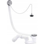Bonde et trop - plein 6 / 4''x40 / 50 plastique / blanc modèle n° 6387. 35pl Bonde et trop - plein 6 / 4''x40 / 50 plastique / blanc modèle n° 6387. 35pl