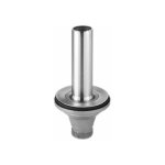 Lira - bonde avec tube de surverse acier inox 120 mm pour �vier diam�tre 90 mm