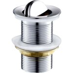 Bonde de vidage, bonde clapet lavabo rotatif bouchon, bonde de vidage pivotant en cuivre chrome pour ...