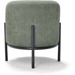 Frankystar - bonn velvet - petit pouf rond en velours c�tel�