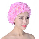 Bonnet de bain fleuri 3d �l�gant, fait main, pour femme, style r�tro, avec p�tales de fleurs. convient ...