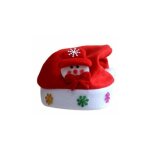 Bonnet de noel avec motif clignotant - bonhomme de neige