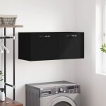 Bonnevie - armoire murale, placard de rangement toilettes, meuble haut de salle de bain noir 80x36, 5x35 ... Bonnevie - armoire murale, placard de rangement toilettes, meuble haut de salle de bain noir 80x36, 5x35 ...