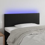 Armoire de tête de lit tête de lit à led, hauteur réglable pour chambre noir 90x5x78 / 88 cm similicuir ... Armoire de tête de lit tête de lit à led, hauteur réglable pour chambre noir 90x5x78 / 88 cm similicuir ...