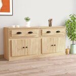 Bonnevie - buffets 2 pcs meuble de rangement commode bahut chne sonoma bois d'ingnierie 16719