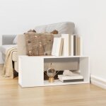Bonnevie - meuble tv banc tv armoire de rangement blanc 80x24x32 cm agglomr 87724