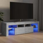 Bonnevie - meuble tv avec lumières led, banc tv, support de télévision, meuble tv de salon gris béton ... Bonnevie - meuble tv avec lumières led, banc tv, support de télévision, meuble tv de salon gris béton ...