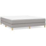 Bonnevie - sommier  ressorts de lit rsistant et confortable, tapissier  lattes, gris clair 180x200 ...
