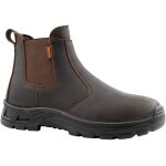 Boots de travail avec zip solden solidur - couleur marron - pointure chaussures 42