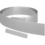 Bordure de jardin argent 450 x 15 cm acier galvanis vidaxl