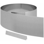 Bordure de jardin argent 450 x 25 cm acier galvanis vidaxl