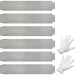 Bordure de jardin flexible en mtal galvanis avec piquets, 6 paquets 600 cm, bordure robuste  enfoncer ...
