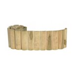 Bordure de jardin en palissade de bois 4 - 5x15x100cm