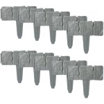 Bordure de jardin en pierre pav�e effet plastique, bordure de pelouse, bordure de parterre de fleurs, ...