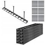 Kadax - bordure de pelouse de jardin 4, 5 cm 20 mo + 60 ancres