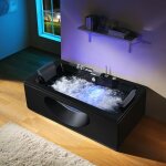 Boreal sauna - baignoire balneo riviera black 1 place archipel® 180x90 Boreal sauna - baignoire balneo riviera black 1 place archipel® 180x90