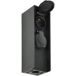 Borne jardin cablable, 2 prises 2p + t ip44, acc�s electrictrique pratique exterieur, bloc multiprise ...