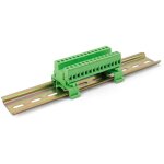 Borniers � 14 broches sur rail din, bornier � vis pcb, 2, 5 mm diam�tre de fil, tension nominale 300 ...