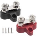 Bornier de barre omnibus bloc de jonction de mise � la terre de l'alimentation par batterie goujons doubles ...