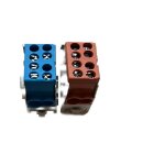 Bornier rpartiteur phase / neutre - 160a - cu ou alu - 2x4 trous (2x35 mm + 2x25 mm ) montage rail ...