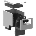 Bosch accessoires pour pompe � chaleur a�rothermique ahba 1 capot de recouvrement raccordement au sol ...