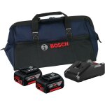 Bosch - kit de dmarrage 18v / 2x batterie 4, 0 ah + chargeur gal 18v - 40 dans une sacoche d'artisanat ...