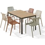 Dcb garden - boston - ensemble repas de jardin 6 places en aluminium Dcb garden - boston - ensemble repas de jardin 6 places en aluminium