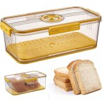 Tuserxln - bote  pain pour comptoir de cuisine, rcipient hermtique de stockage de pain, enregistrement ...