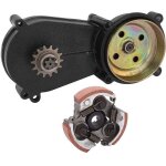 Botier de cloche de tambour d'embrayage 14t, bote de vitesses avec embrayage pour mini pocket quad dirt ...