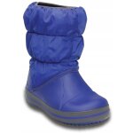Bottes d'hiver matelasses crocs pour enfants 14613 c6 i eu 23 bleu crulen gris clair