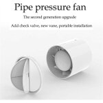 Bouche vmc 7 lames conduit ventilateur, 12w �100 sdb abs plastique �nergie �conomie