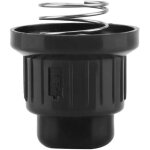 Bouchon d'allumeur à bouton poussoir, bouchon d'allumeur en plastique noir, léger et remplaçable, étincelle ... Bouchon d'allumeur à bouton poussoir, bouchon d'allumeur en plastique noir, léger et remplaçable, étincelle ...