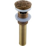 Bouchon de lavabo � vidage automatique, bouchon de lavabo � vidage automatique de style r�tro europ�en, ...