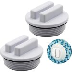 Bouchon de piscine en deux parties de 1, 5 pouce, bouchon d'hivernage pour piscine, vanne de skimmer ...
