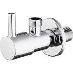 Bouchon pivotant avec poign�e, robinet d'angle pour cuisine et salle de bains (1 / 2' 3 / 8'), chrom� ...