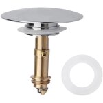 Bouchon pop - up clic - clac, 66 mm, bonde d'vier pour cuisine, salle de bain, lavabo, baignoire, laiton ...
