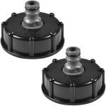 Bouchon pour rservoir d'eau, adaptateur pour cuve ibc, raccord s60x6, trou filet 1 / 2 pouce, compatible ...