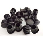 Bouchons ronds en plastique, 40 pi�ces, embouts de tube noirs pour meubles coulissants, chaises / pieds ...