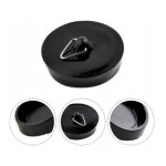 Bouchon de siphon pour baignoire, lavabo, receveur de douche, 45 mm, noir