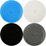 Bouchons universels pour �viers, lot de 4 bouchons de drain en silicone, bouchon de bain, bouchon d'�vier ...