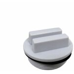 Bouchon de vidange avec joint torique, 1 1 / 2 - blanc - sp1022c -